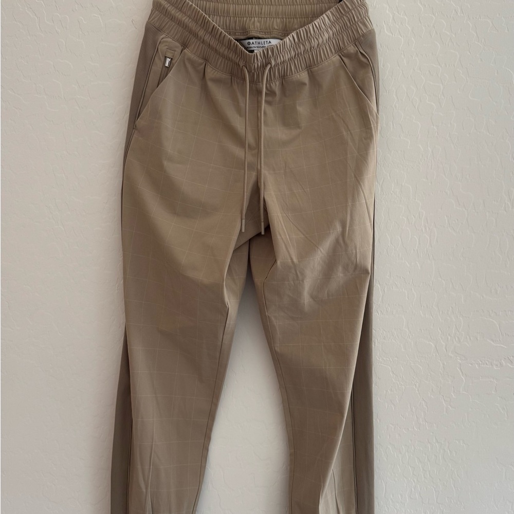 Athleta Textured Brooklyn Jogger Pants Womens Pull On